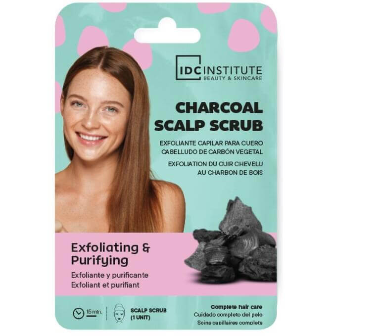 IDC Institute Charcoal Scalp Scrub 25 g Trattamento Esfoliante e Purificante per Cuoio Capelluto
