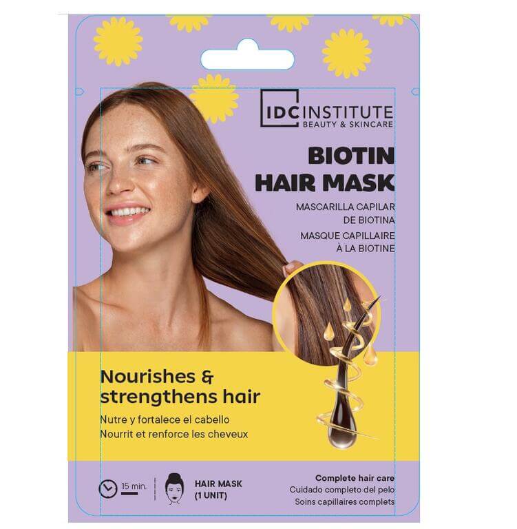 IDC Institute Biotin Hair Mask Maschera Capelli alla Biotina Trattamento Nutriente Monouso
