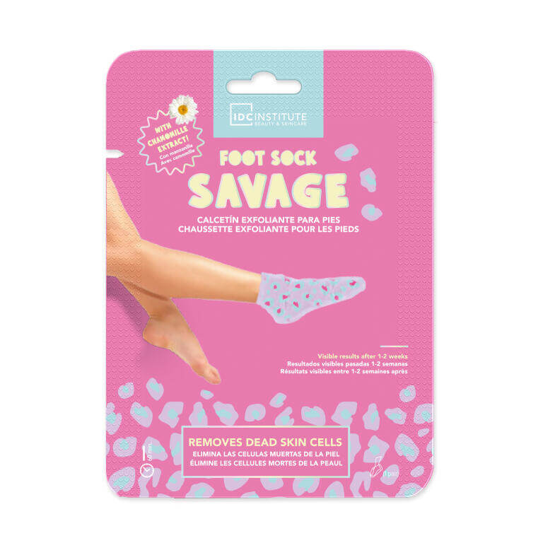 IDC Institute Savage Calzino Piedi Esfoliante alla Camomilla 2x18 g - 11131