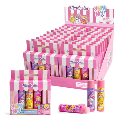 Martinelia Yummy Lip Balm Trio 3 stick balsami labbra gusti golosi bambini