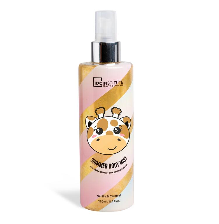 IDC Institute Cute Animals Shimmer Body Mist Giraffe 250ml effetto shimmer luminoso