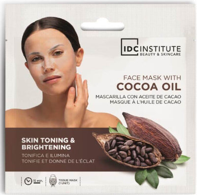 IDC Institute Maschera Viso in Tessuto all'Olio di Cacao 22 g