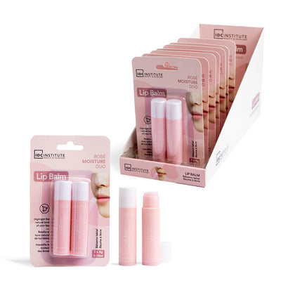 IDC Institute duo balsamo labbra rosa 2 pezzi da 4 gr