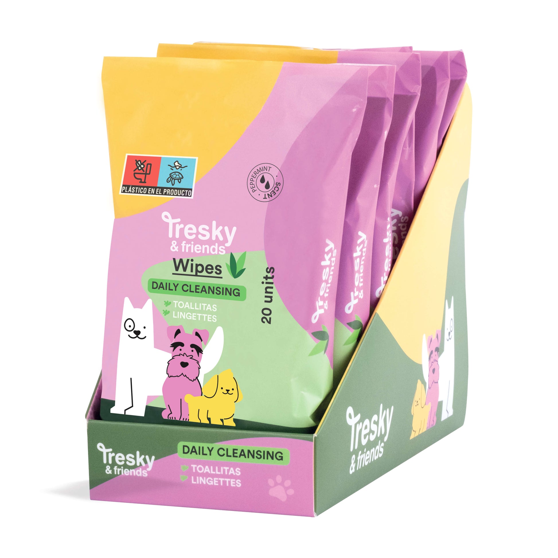 Tresky & Friends salviette detergenti retro confezione
