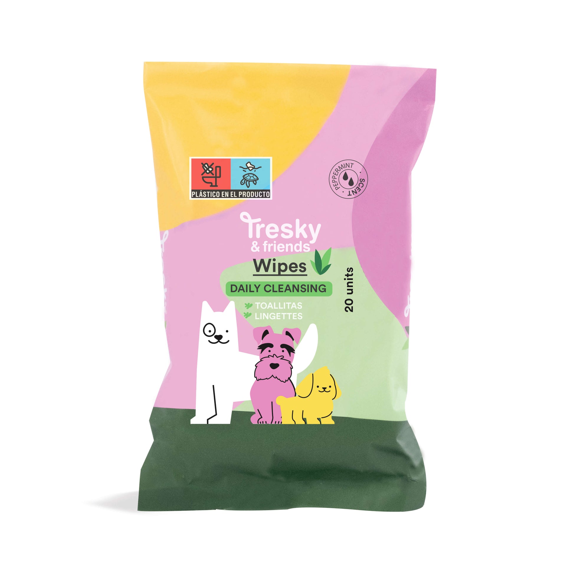 Tresky & Friends salviette detergenti per cani e gatti confezione 20 pezzi