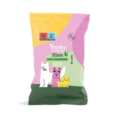 Tresky & Friends salviette detergenti per cani e gatti confezione 20 pezzi