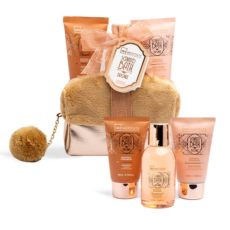 IDC INSTITUTE SCENTED BATH BRONZE BAG SET