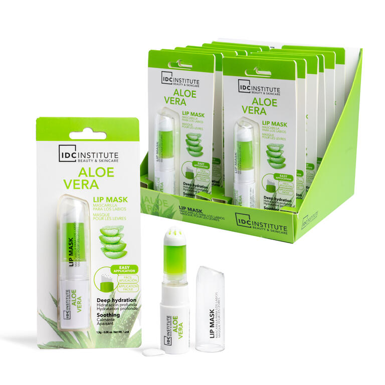 IDC Institute Aloe Vera Lip Mask - Maschera Labbra Idratante e Lenitiva con Aloe