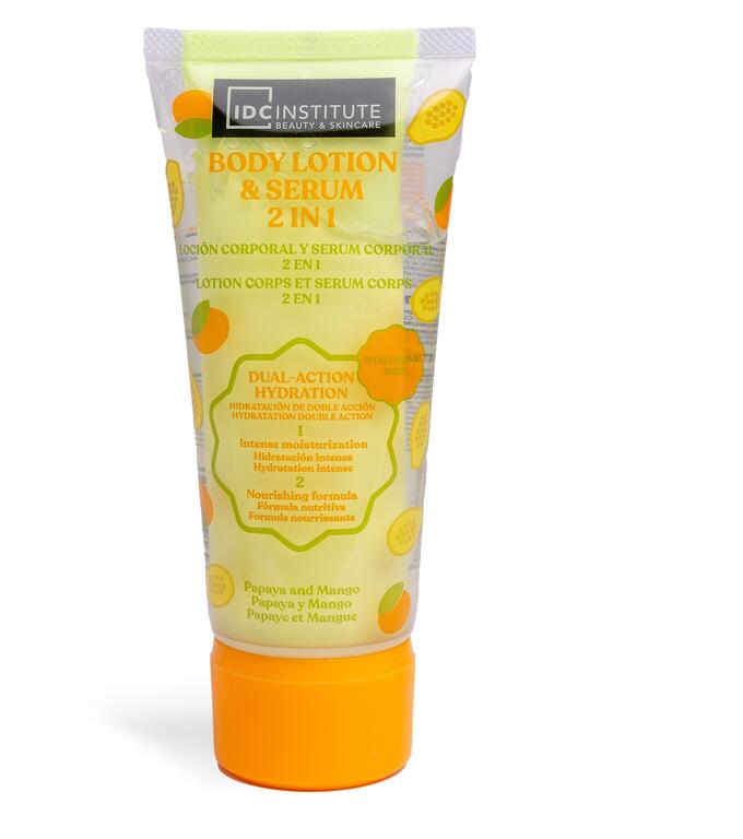 IDC Institute Skin Food lozione corpo siero 2in1 papaya mango 150ml doppia camera