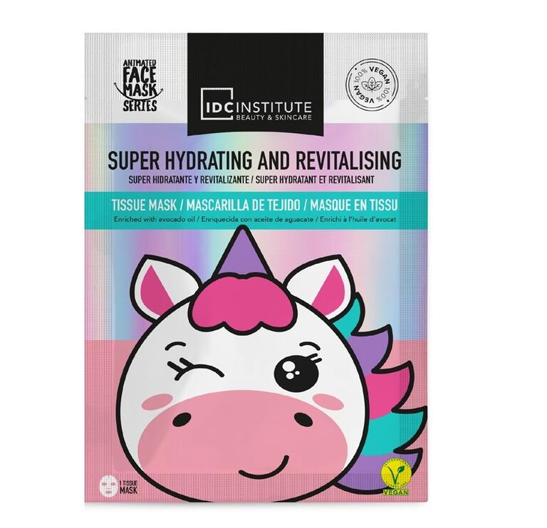 IDC Institute Maschera Viso Unicorno in Tessuto Vegana Idratante e Rivitalizzante 24g - 77011