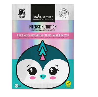 IDC Institute Maschera Viso Pinguino 24 g in Tessuto Vegana Nutrizione Intensa con Olio di Cocco - 77012