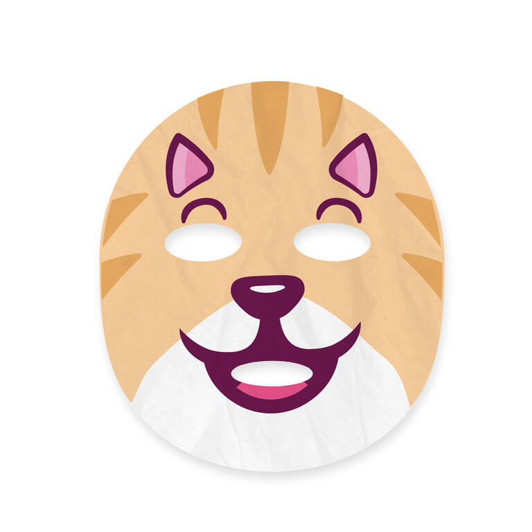 Martinelia Yummy Kitten Maschera Viso in Tessuto Gatto Idratante Bambine 8-12 Anni - 77040