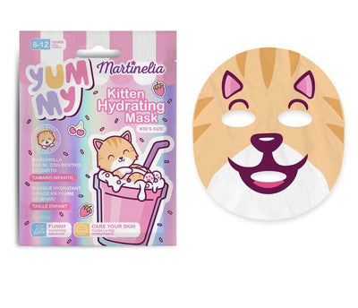 Martinelia Yummy Kitten tissue mask 23g design gatto bambini 8-12 anni idratante