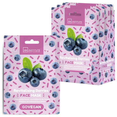 IDC Institute Maschera Viso in Tessuto Frutti Rossi Riparatrice Anti-Età 22g - 85102