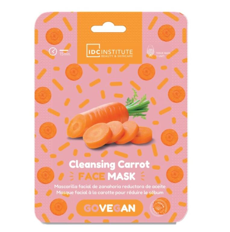 IDC Institute Maschera Viso Vegan alla Carota Pelli Grasse 23g - 85105