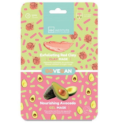 IDC Institute duo mask argilla rossa e avocado 12 ml trattamento viso