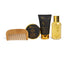 IDC Institute Set Men's Luxury Complete Care 4 Pezzi con Gel Doccia, Dopobarba, Lozione Corpo e Pettine in Legno
