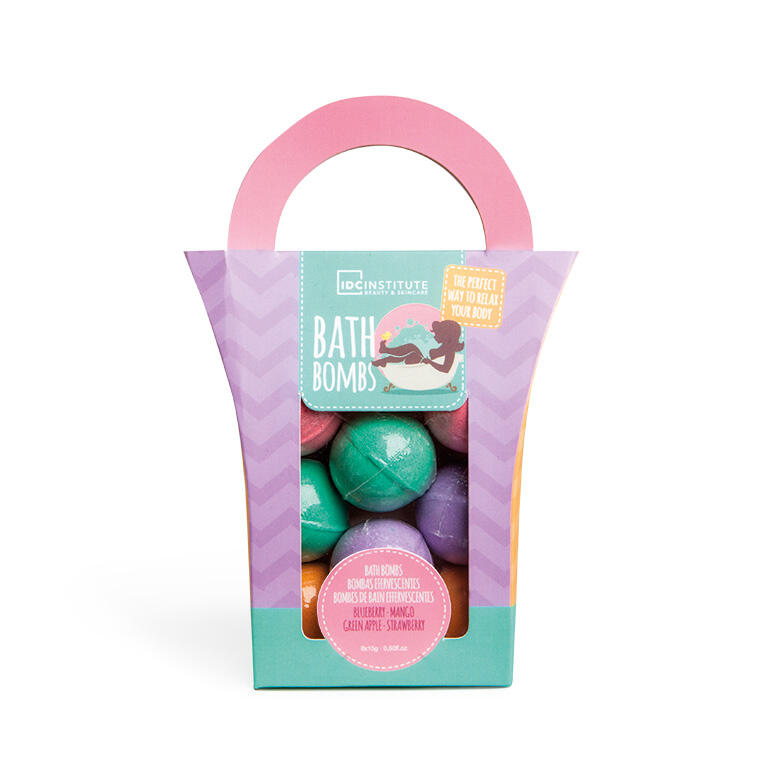 IDC Institute Smoothie Box 8 bombe da bagno effervescenti 15g profumazioni fruttate fresche