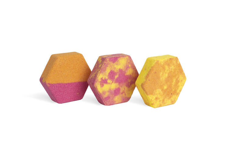 IDC Institute Cocktail Bath Bombs Set 3 x 35 g - Bombe Effervescenti da Bagno Profumate in 3 Fragranze Assortite