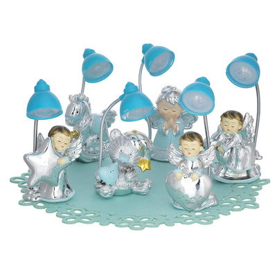 Bagutta Mini Lampade LED Baby Assortite 10-13 cm 12 pezzi con Espositore e 2 Panni