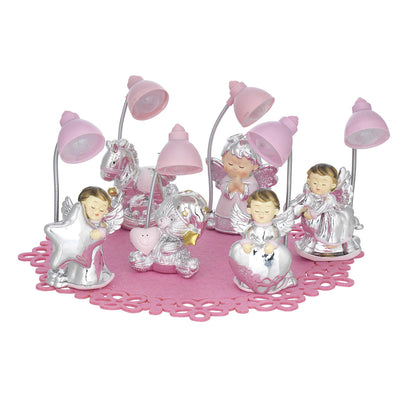 Bagutta Mini Lampade LED Baby Assortite 10-13 cm 12 pezzi con Espositore e 2 Panni