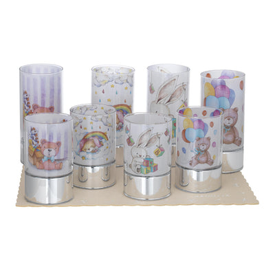 Bagutta Lampade LED in Vetro Decori Baby 9x15-20 cm 8 pezzi con Panno