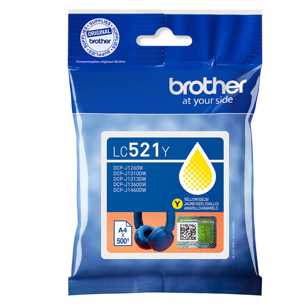 Brother - Cartuccia - Giallo - LC521MY - 500 pag