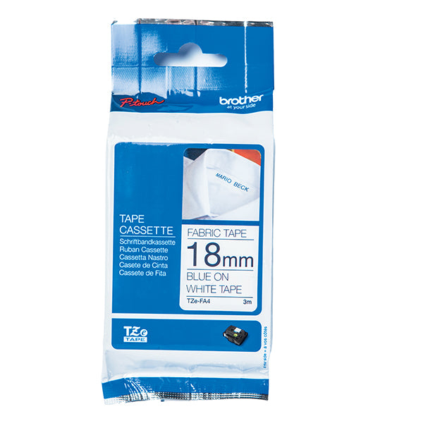 Brother - Nastro in tessuto stirabile - Blu/Bianco - TZEFA4 - 12m