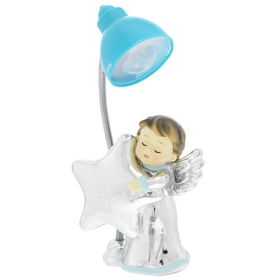 Bagutta Mini Lampada LED da Tavolo Angioletto con Stella Azzurra 10-13 cm