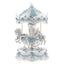 Bagutta Giostra Musicale Carosello con Cavalli, Fiocchi e Volute Azzurra 13x22 cm