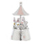Bagutta Giostra Musicale con Cavalli a Dondolo, Cupola Conica Rosa 10x17 cm