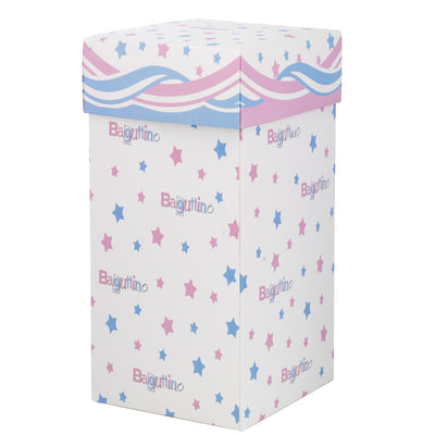 Bagutta Lampada LED in Vetro Angioletti Rosa Batterie Incluse 9x15 cm