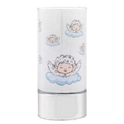 Bagutta Lampada LED in Vetro Angioletti Azzurri Batterie Incluse 9x20 cm