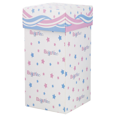 Bagutta Lampada LED in Vetro Angioletti Rosa Batterie Incluse 9x20 cm