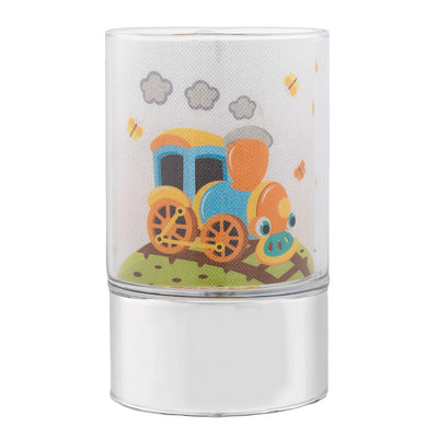 Bagutta Lampada LED in Vetro Trenino Batterie Incluse 9x15 cm