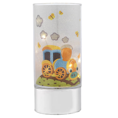 Bagutta Lampada LED in Vetro Trenino Batterie Incluse 9x20 cm