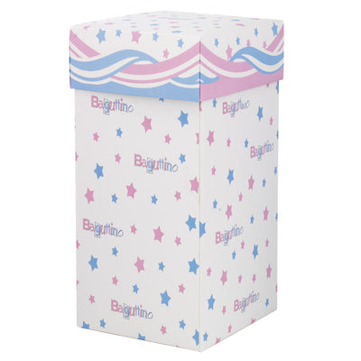 Bagutta Lampada LED in Vetro Unicorni Rosa Batterie Incluse 9x15 cm
