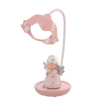 Bagutta Lampada LED Touch da Tavolo USB Ricaricabile Angioletto Rosa 30 cm
