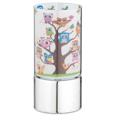 Bagutta Mini Lampada LED in Vetro Gufetti sull’Albero Batterie Incluse 7x15 cm