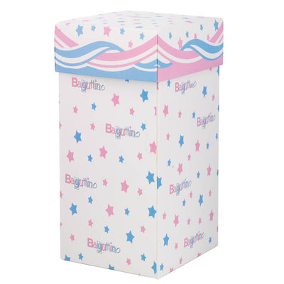 Bagutta Mini Lampada LED in Vetro Orsetto sulla Nuvola Rosa 7x15 cm