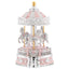 Bagutta Giostra Musicale Carosello con Cavalli e Cupola Rosa 11x23 cm