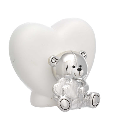 Bagutta Salvadanaio Baby Orsetto con Cuori 14 cm
