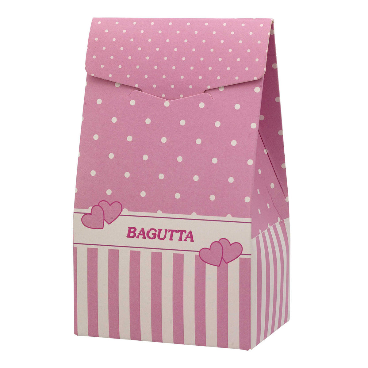 Bagutta Segnaposto Portafoto Angioletto con Cuore, Profili Rosa 13 cm