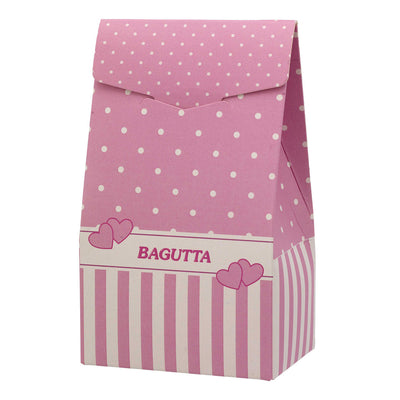 Bagutta Segnaposto Portafoto Angioletto con Cuore, Profili Rosa 13 cm