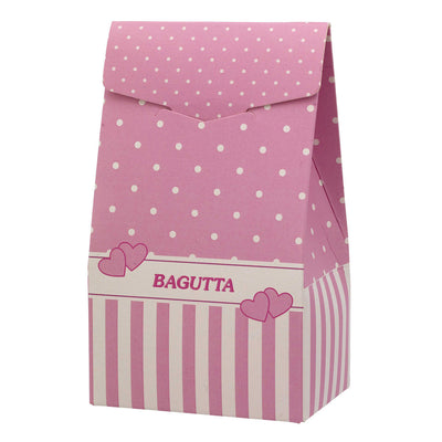 Bagutta Segnaposto Portafoto Angioletto a Mani Giunte, Profili Rosa 13 cm
