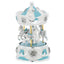 Bagutta Giostra Musicale Carosello con Cavalli, Fiocchi e Rose Azzurra 9x16 cm