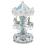 Bagutta Giostra Musicale Carosello con Cavalli e Fascia Floreale Azzurra 13x22 cm