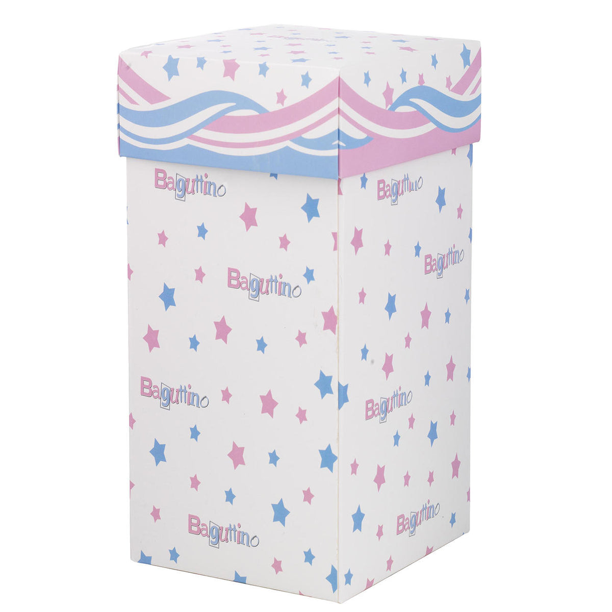 Bagutta Giostra Musicale Carosello con Cavalli e Fascia Floreale Azzurra 13x22 cm