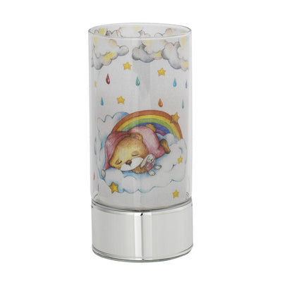 Bagutta Lampada LED in Vetro Orsetto sotto l’Arcobaleno 9x20 cm