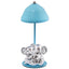 Bagutta Lampada LED USB Coppia di Elefanti con Cuore Azzurra 22 cm